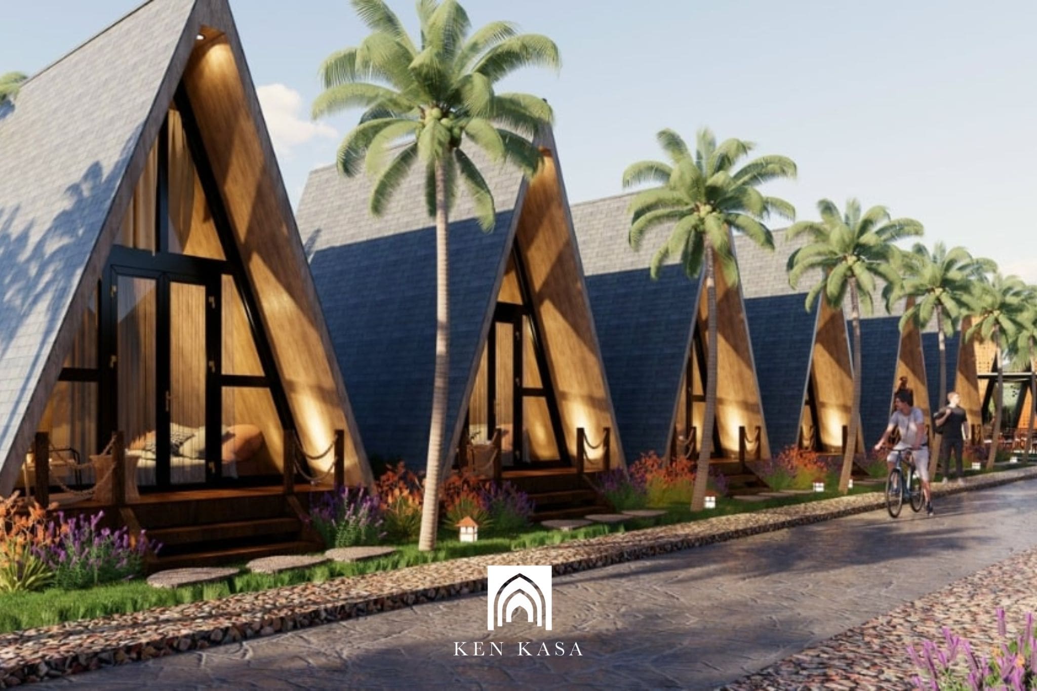 Mẫu thiết kế bungalow tam gi&aacute;c